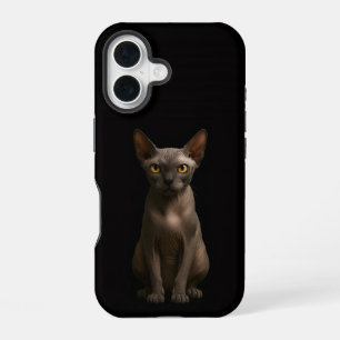 Black 4 Luxe iPhone 16 Mate, Sphynx Cat Case