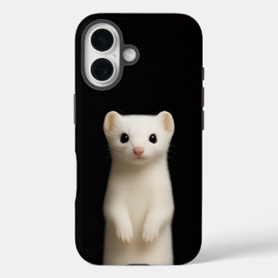 Black 4 Luxe iPhone 16 Mate, Stylish Ermine Case