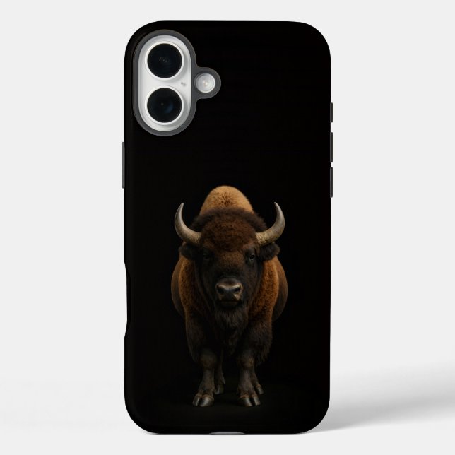 Black 4 Luxe iPhone 16 Plus, American Bison Case-Mate iPhone Case (Back)
