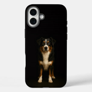 Black 4 Luxe iPhone 16 Plus, Aussie Shepherd Dog iPhone 16 Plus Case