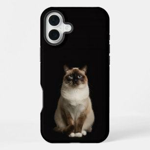Black 4 Luxe iPhone 16 Plus, Birmanese Cat Plus Case