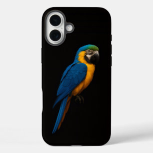 Black 4 Luxe iPhone 16 Plus, Blue Yellow Macaw Plus Case