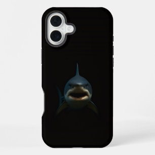 Black 4 Luxe iPhone 16 Plus, Great White Shark Plus Case