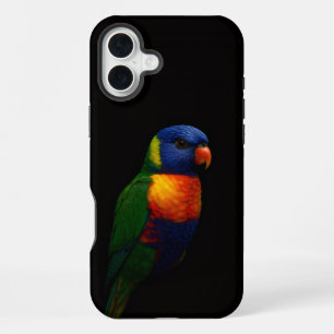 Black 4 Luxe iPhone 16 Plus, Lorikeet Parrot Plus Case