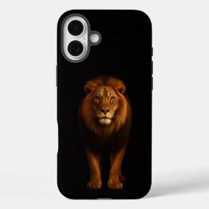 Black 4 Luxe iPhone 16 Plus, Majestic Lion iPhone 16 Plus Case