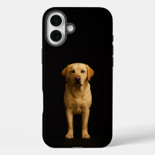 Black 4 Luxe iPhone 16 Plus, Minimalist Labrador Plus Case