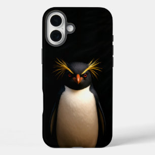 Black 4 Luxe iPhone 16 Plus, Rockhopper Penguin iPhone 16 Plus Case