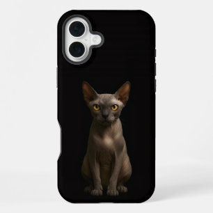 Black 4 Luxe iPhone 16 Plus, Sphynx Cat Plus Case