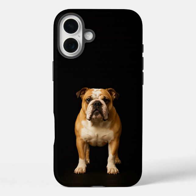 Black 4 Luxe iPhone 16 Plus, Stamina Bulldog Case-Mate iPhone Case (Back)