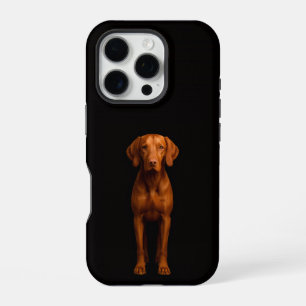 Black 4 Luxe iPhone 16 Pro, Agile Vizsla Dog Pro Case