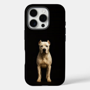 Black 4 Luxe iPhone 16 Pro, Bold Dogo Argentino Pro Case