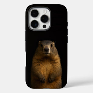 Black 4 Luxe iPhone 16 Pro, Fluffy Marmot Pro Case