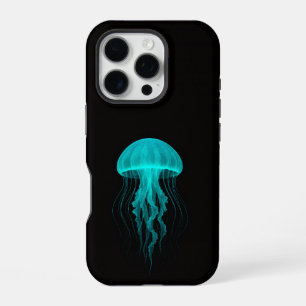 Black 4 Luxe iPhone 16 Pro, Green Jellyfish Pro Case