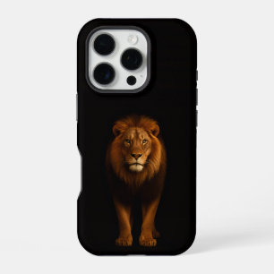 Black 4 Luxe iPhone 16 Pro, Majestic Lion Pro Case