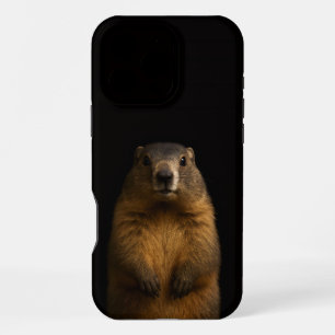 Black 4 Luxe iPhone 16 Pro Max, Fluffy Marmot Max Case