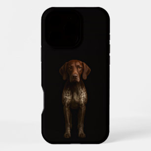 Black 4 Luxe iPhone 16 Pro Max, German Pointer Dog Max Case