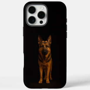 Black 4 Luxe iPhone 16 Pro Max, German Shepherd Max Case