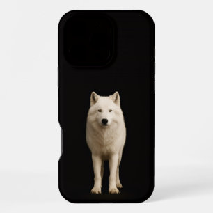 Black 4 Luxe iPhone 16 Pro Max, Ivory Arctic Wolf Max Case