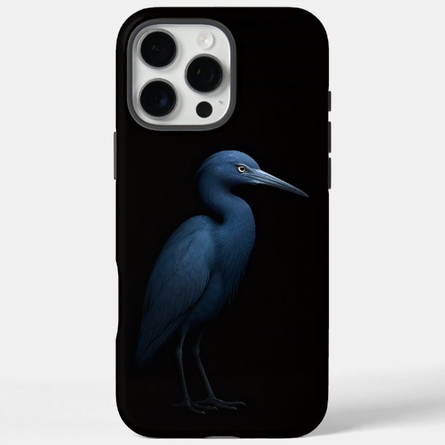 Black 4 Luxe iPhone 16 Pro Max, Little Blue Heron Case-Mate iPhone Case (Back)