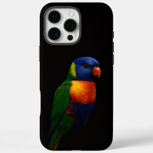 Black 4 Luxe iPhone 16 Pro Max , Lorikeet Parrot iPhone 16 Pro Max Case
