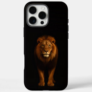 Black 4 Luxe iPhone 16 Pro Max, Majestic Lion iPhone 16 Pro Max Case
