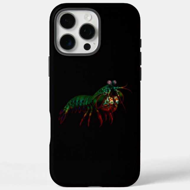 Black 4 Luxe iPhone 16 Pro Max, Mantis Shrimp Case-Mate iPhone Case (Back)