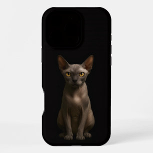 Black 4 Luxe iPhone 16 Pro Max, Sphynx Cat Max Case