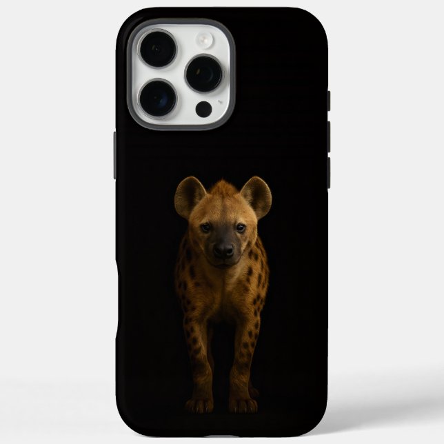 Black 4 Luxe iPhone 16 Pro Max, Wild Spotted Hyena Case-Mate iPhone Case (Back)