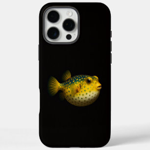 Black 4 Luxe iPhone 16 Pro Max, Yellow Putterfish Max Case