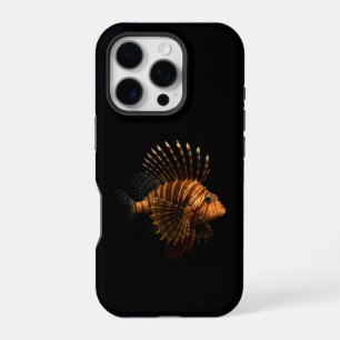Black 4 Luxe iPhone 16 Pro, Red Lionfish Pro Case