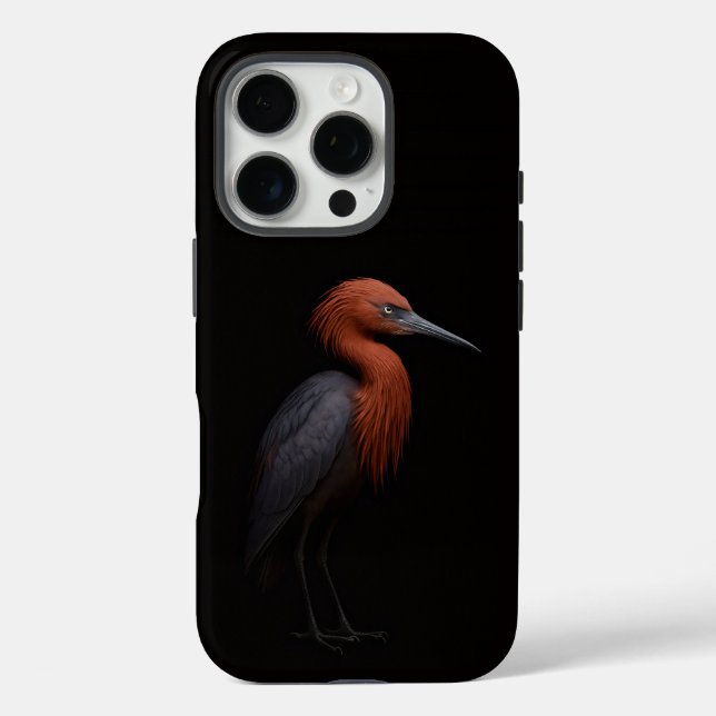 Black 4 Luxe iPhone 16 Pro, Reddish Egret Case-Mate iPhone Case (Back)