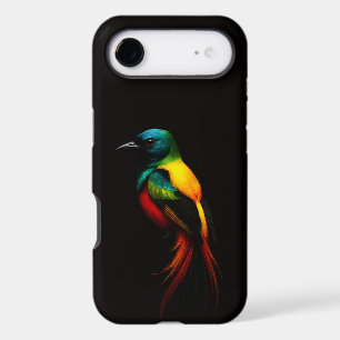 Black 4 Luxe iPhone 17 Air, Rainbow Tropical Bird
