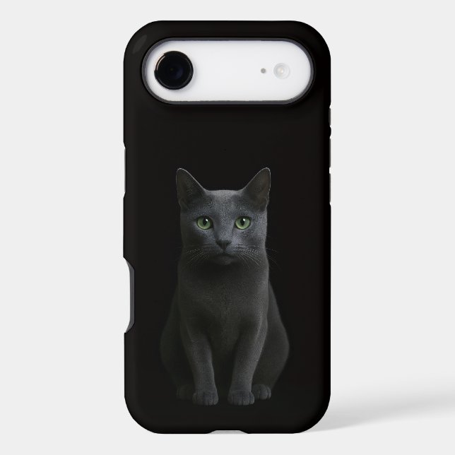 Black 4 Luxe iPhone 17 Air Russian Blue Cat (Back)
