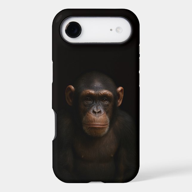 Black 4 Luxe iPhone 17 Air, Serene Chimpanzee (Back)