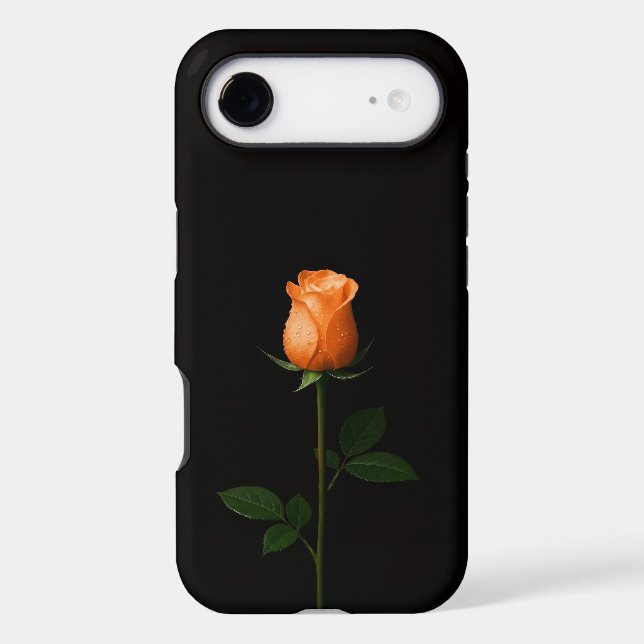 Black 4 Luxe iPhone 17 Air, Sunset Orange Rose (Back)