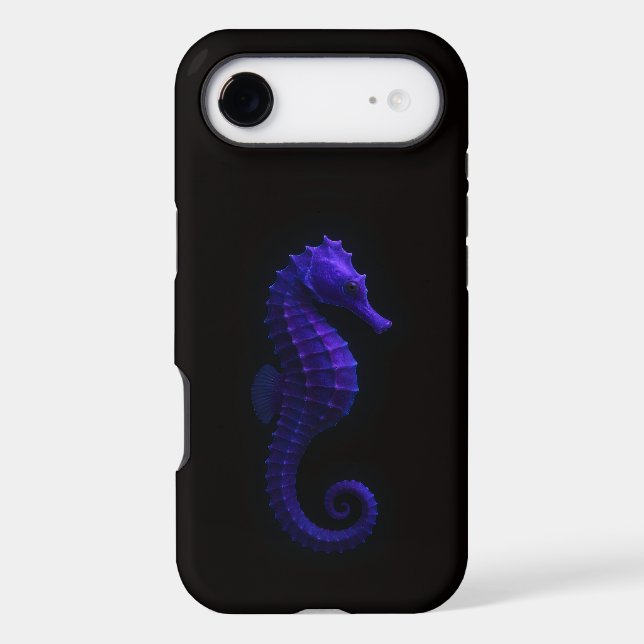Black 4 Luxe iPhone 17 Air Violet Blue Seahorse (Back)