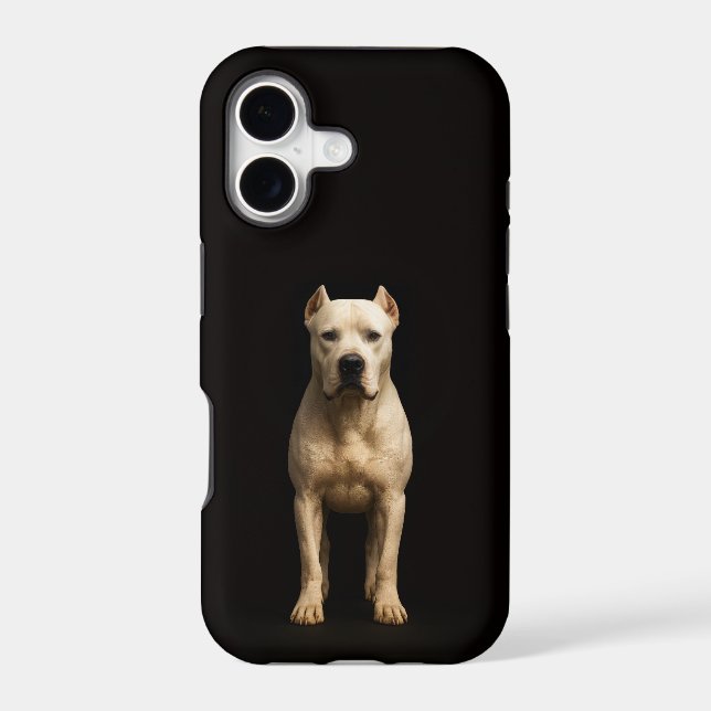 Black 4 Luxe iPhone 17 Mate, Bold Dogo Argentino (Back)
