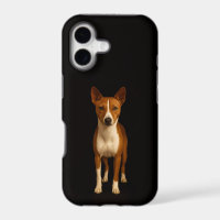 Black 4 Luxe iPhone 17 Mate, Classy Basenji Dog