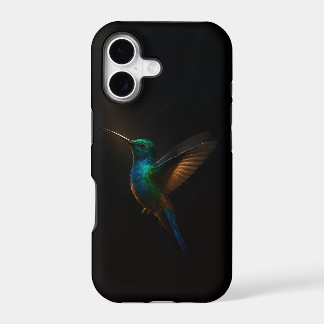 Black 4 Luxe iPhone 17 Mate, Hummingbird flying (Back)