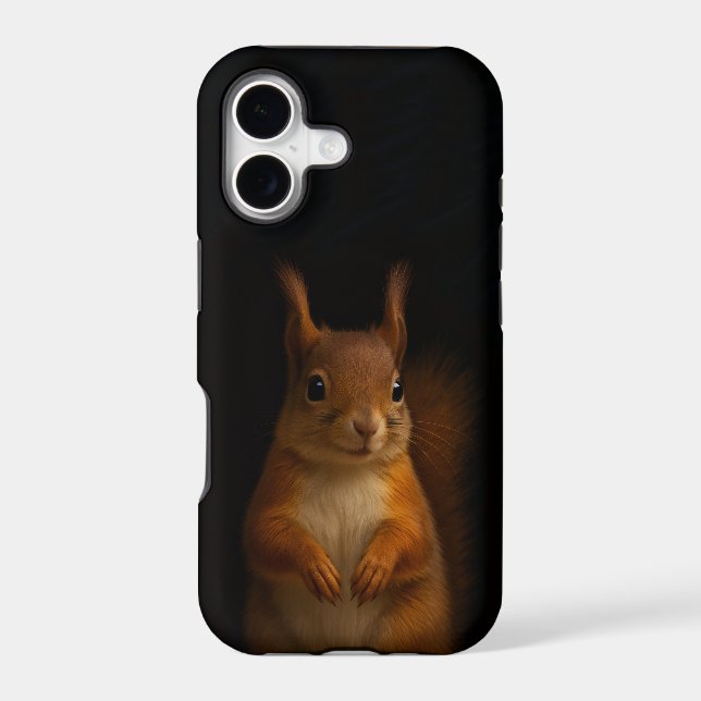 Black 4 Luxe iPhone 17 Mate, Red Squirrel (Back)