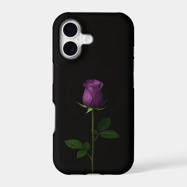 Black 4 Luxe iPhone 17 Mate, Royal Violet Rose (Back)