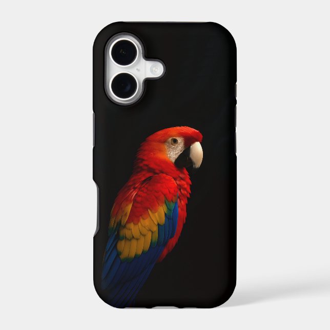 Black 4 Luxe iPhone 17 Mate, Scarlet Parrot (Back)