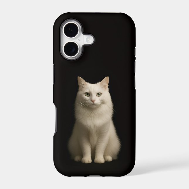 Black 4 Luxe iPhone 17 Mate Turkish Angora Cat (Back)
