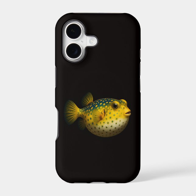 Black 4 Luxe iPhone 17 Mate Yellow Pufferfish (Back)