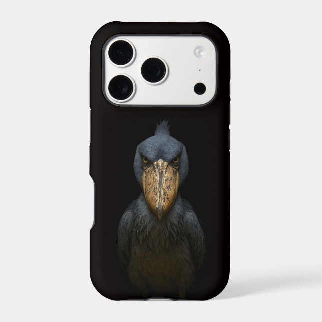 Black 4 Luxe iPhone 17 Pro, Exotic Shoebill Bird (Back)