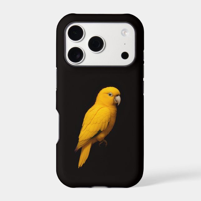 Black 4 Luxe iPhone 17 Pro, Golden Parakeet (Back)