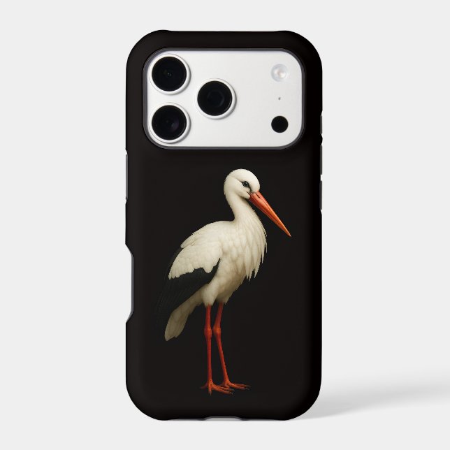 Black 4 Luxe iPhone 17 Pro, Graceful Stork (Back)