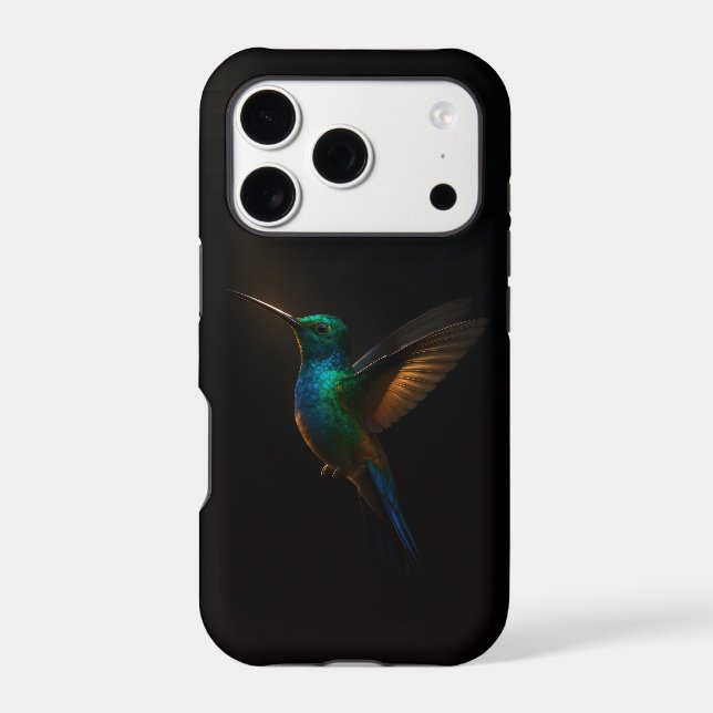 Black 4 Luxe iPhone 17 Pro, Hummingbird in flight (Back)