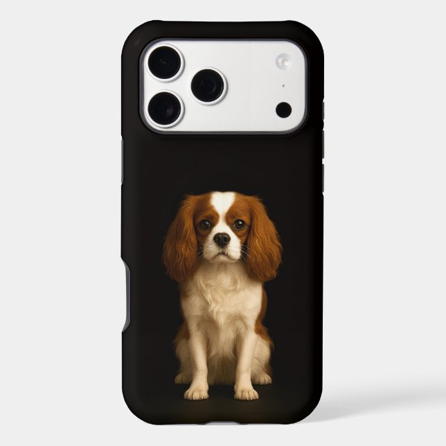 Black 4 Luxe iPhone 17 Pro Max, Cavalier Spaniel (Back)