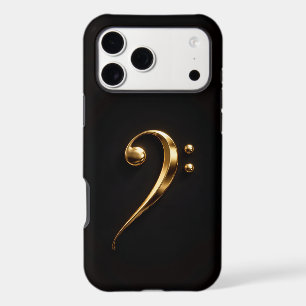 Black 4 Luxe iPhone 17 Pro Max, Golden Bass Clef